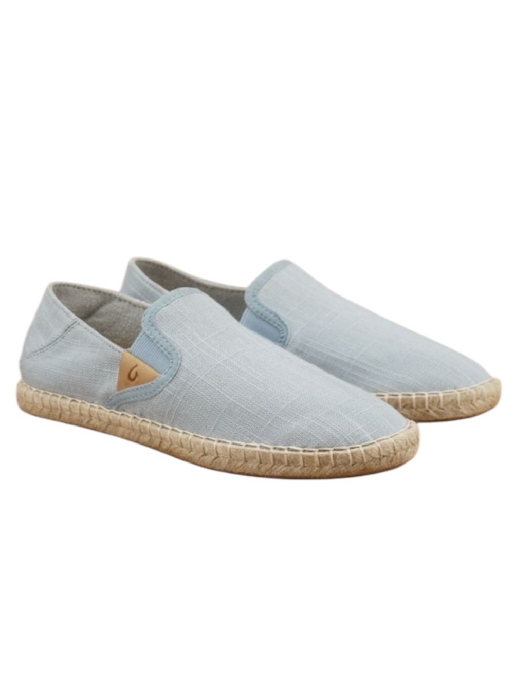 OluKai Women's Kaula Pa’a Kapa Light Blue Espadrille Slip-On Shoes Size 5